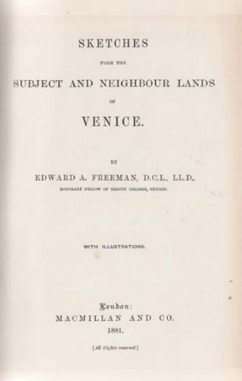 Sketches from the Subject and Neighbour Lands of Venice